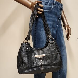 Elegant Black Leather Handbag